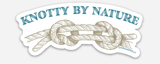 Knotty by Nature - Waterproof Sticker - Nautical - Knots - Fishermen - Rope